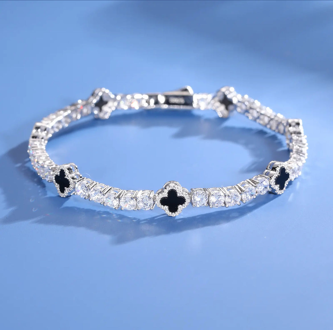 BRACELET TENNIS 4 FEUILLES