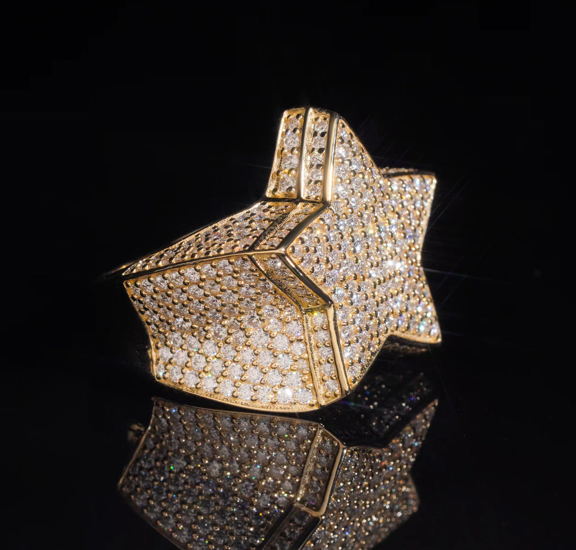 BAGUE ETOILE 10K