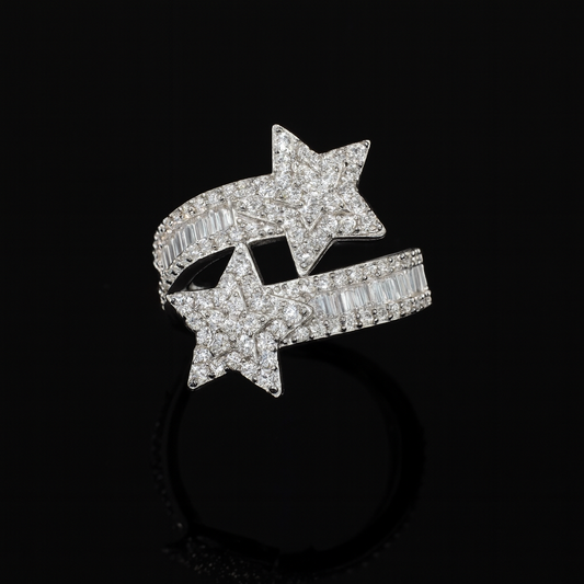 BAGUE DOUBLE CROSS