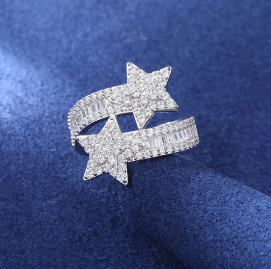 BAGUE DOUBLE CROSS