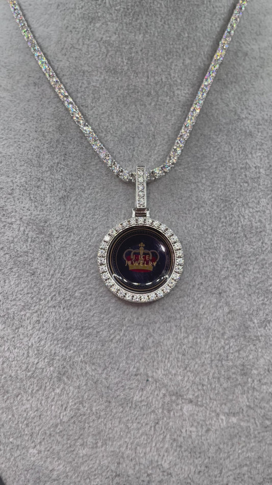 PHOTO CUSTOM + TENNIS CHAIN 3MM